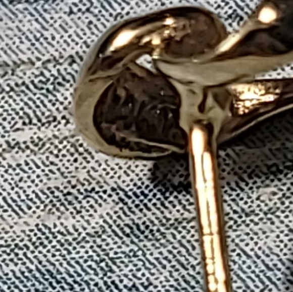 14k Small Heart Earrings. - Picture 5 of 14